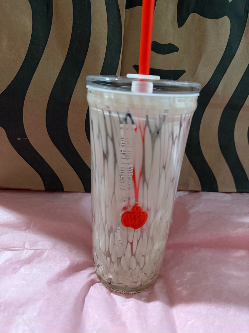 NEW STARBUCKS
Halloween Pumpkin GLASS
CUP FALL 2026